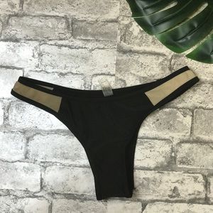 Black and Nude Bathing Suit Bottom